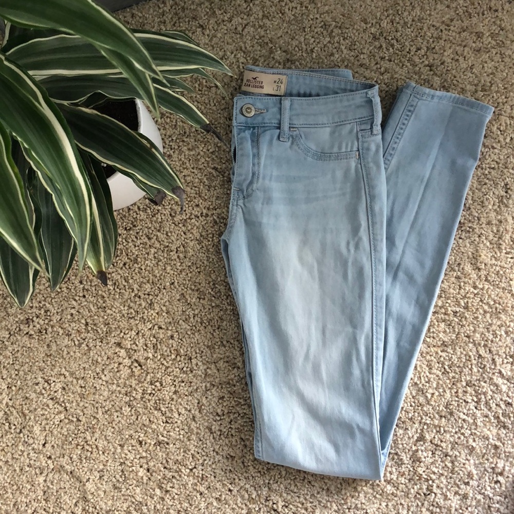 Blue jean leggings